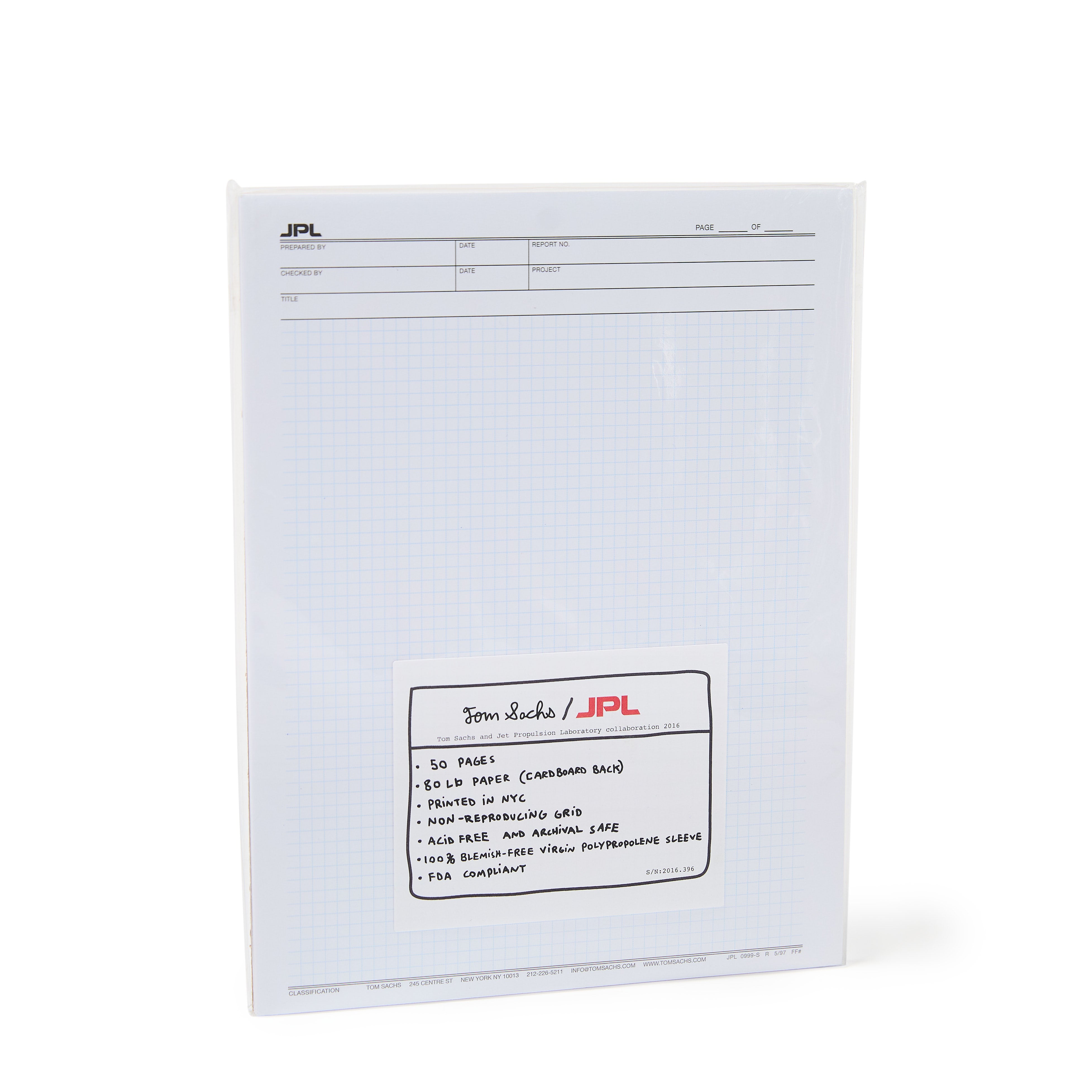アメニティ　ノート Tom Sachs: JPL Notepad – ANTHONY GALLERY
