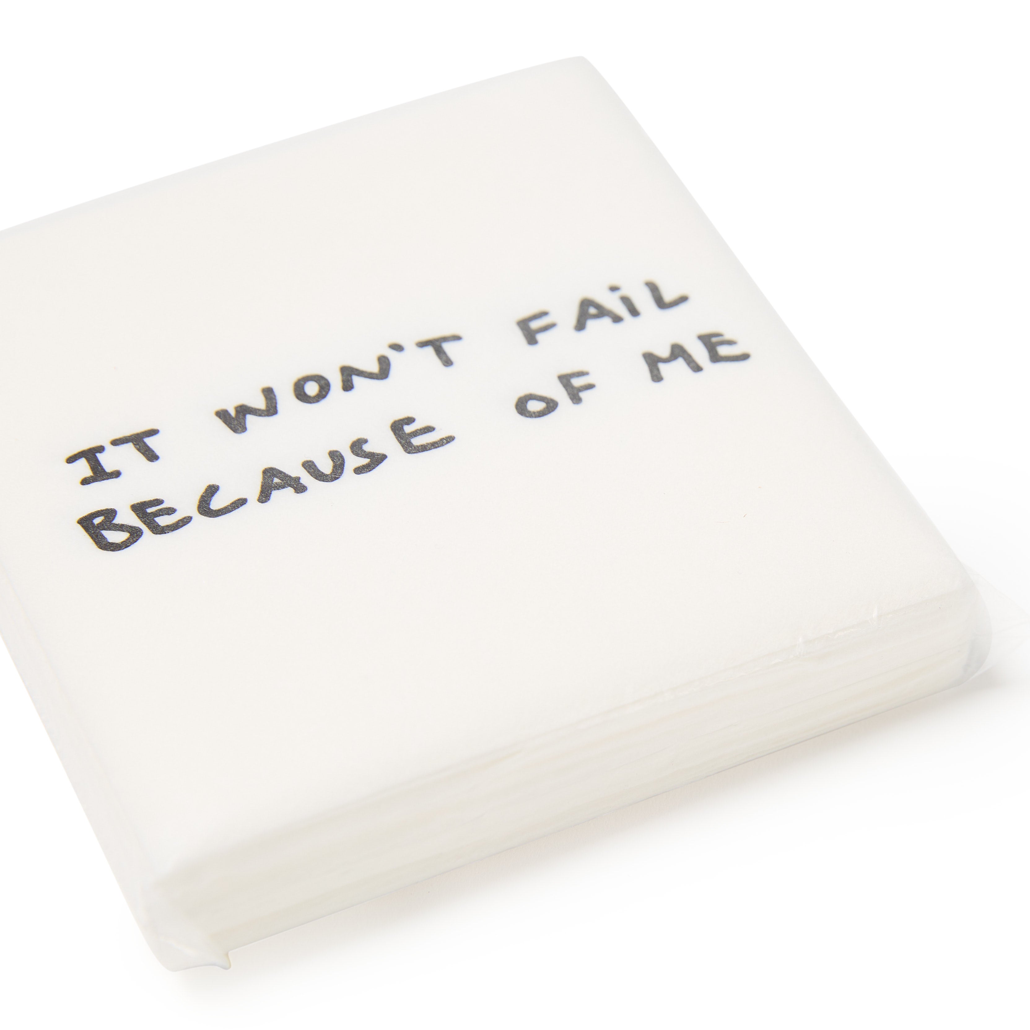 Tom Sachs: "It Won't Fail Because of Me" Cocktail Napkins