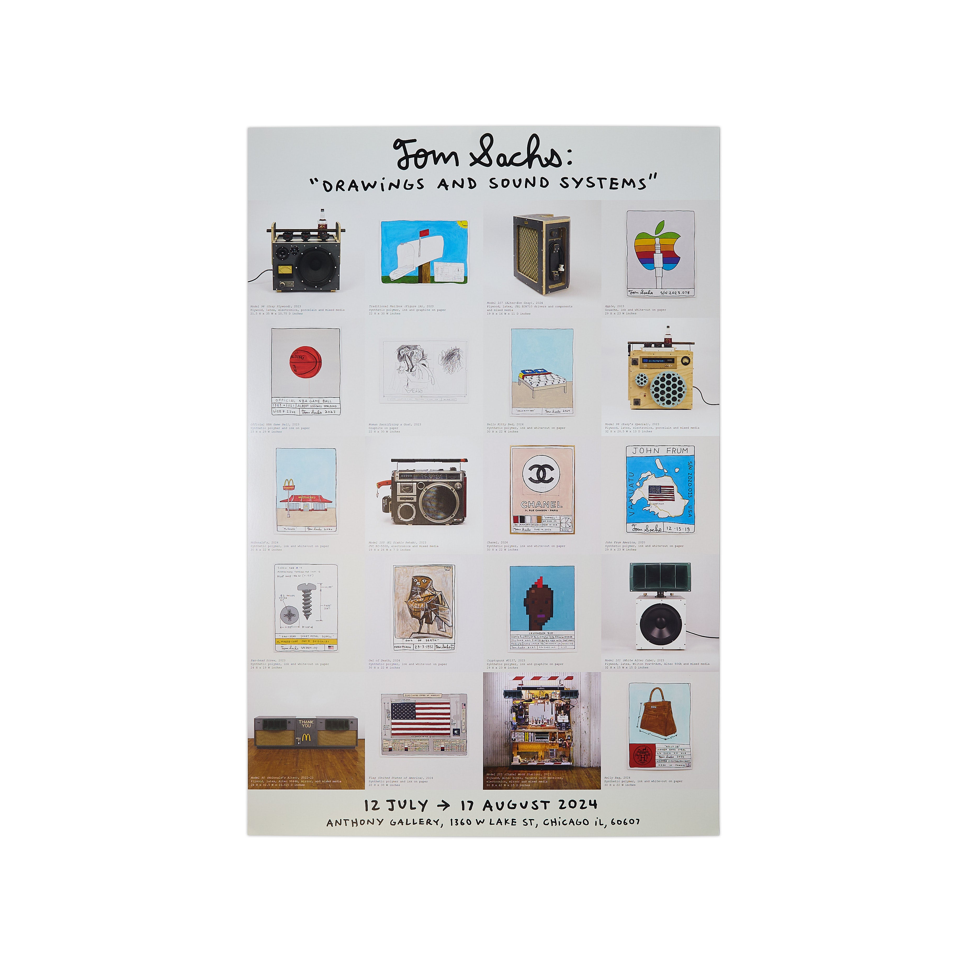 Tom Sachs Poster: Artwork Grid